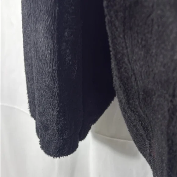 Sean John Vintage Black Fuzzy Zip-Up Sweater Size XXL